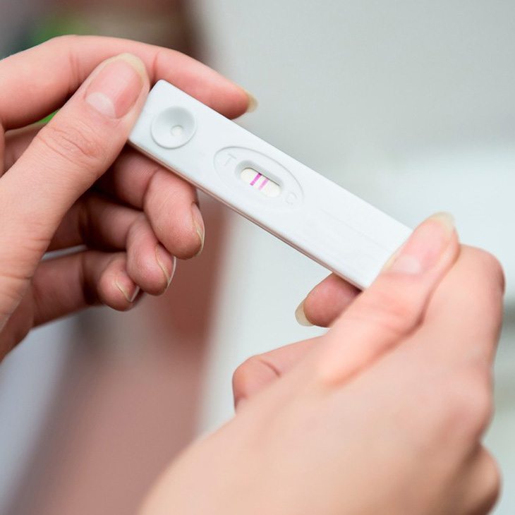 Pregnancy Test with Faint Line 