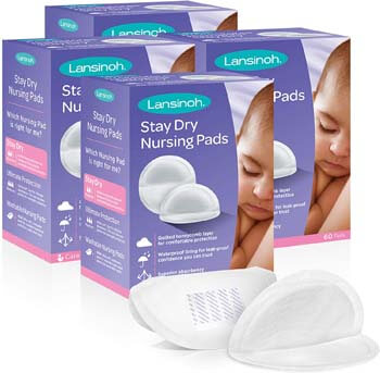 1. Lansinoh Stay Dry Disposable Nursing Pad