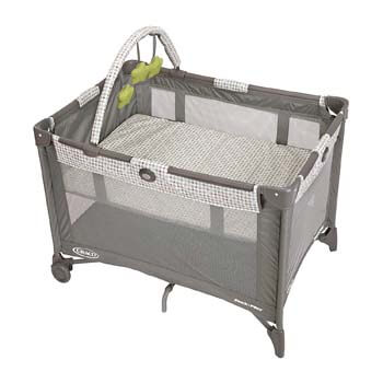 3. Graco Pack N Play Playard Bassinet with Automatic Folding Feet, Pasadena