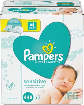 3. Pampers Sensitive Wipes