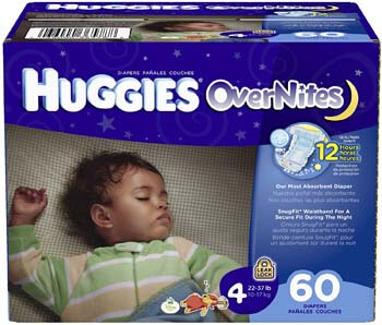 3. Huggies Overnight Diapers (Size 4)