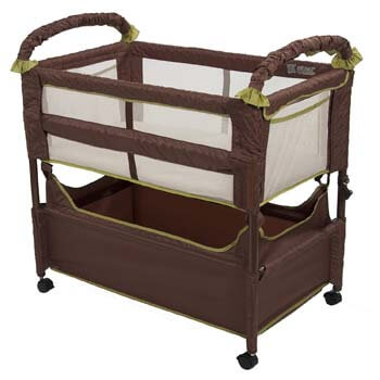 2. Arm's Reach Concepts Clear-Vue Co-Sleeper, Cocoa/Fern