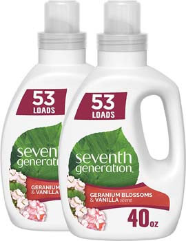 5. Seventh Generation Natural Laundry Detergent Geranium Blossoms and Vanilla