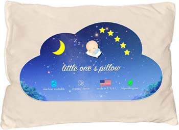 1. Little One's Pillow - Toddler Pillow, Delicate Organic Cotton, Hand-Crafted in USA (13 in x 18 in)