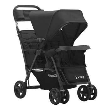 4. Joovy Caboose Too Ultralight Graphite Stand-On Tandem Stroller, Black