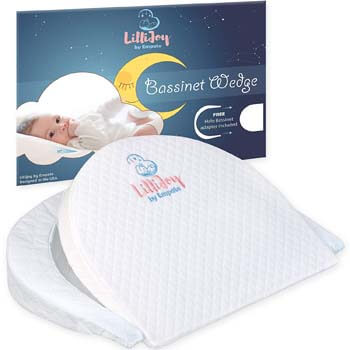 10. LilliJoy Premium Bassinet Wedge Pillow for Baby