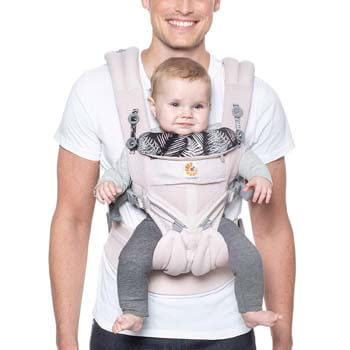 6. Ergobaby Carrier, Omni 360 All Carry Positions Baby Carrier with Cool Air Mesh, Maui