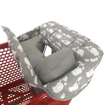 5. Love&go Soft Pillow Attached 2-in-1 Shopping Cart and High Chair Cover