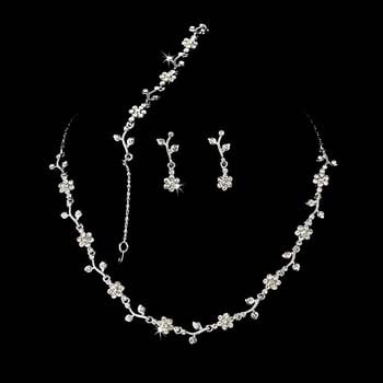 Set Crystal Rhinestone Linear Drop Necklace from Accessoriesforever