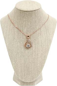 Heart 18k Rose Gold Pendant Necklace