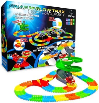 4. USA Toyz Glow Race Tracks for Boys or Girls