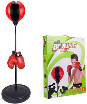 6. ToyVelt Punching Bag For Kids Boxing Set