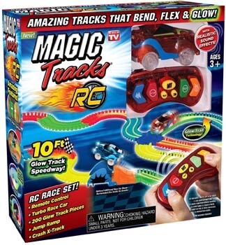 9. Ontel Magic Tracks RC - Remote Control Turbo Race Cars