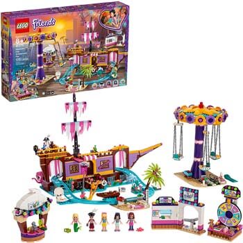 7. LEGO Friends Heartlake City Amusement Pier 41375 Toy Rollercoaster Building Kit