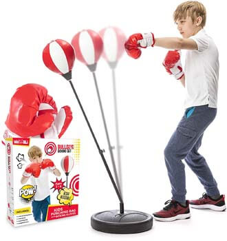 1. whoobli Punching Bag for Kids Incl Boxing Gloves