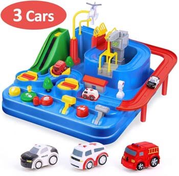 10. CubicFun Race Tracks for Boys Car Adventure Toys