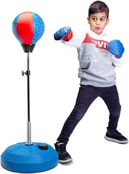 3. Tech Tools Punching Bag for Kids, Boxing Set