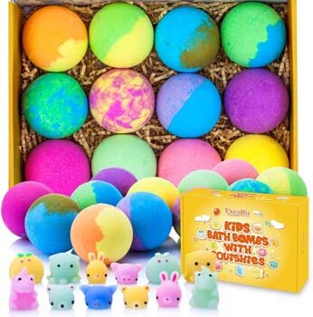 9. Excalla Bath Bombs for Kids with Surprise Toys Inside