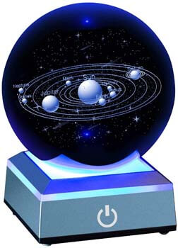 9. Erwei Solar System Crystal Ball 80mm 3.15