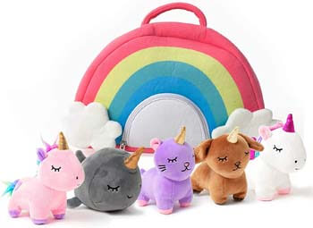 6. PixieCrush Unicorn Toys Stuffed Animal Gift Plush Set