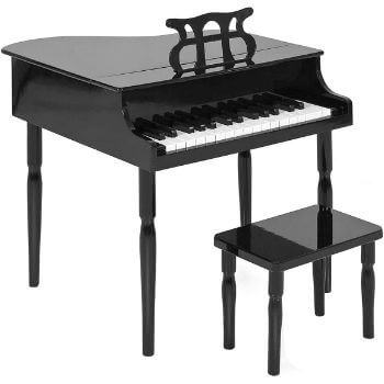 10. Costzon Classical Kids Piano, 30 Keys Wood Toy Grand Piano