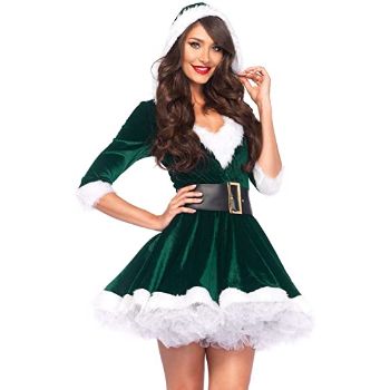 1. Leg Avenue Costume - 2 Piece Mrs. Claus Costume Set